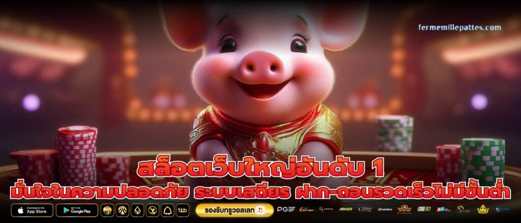 สล็อตเว็บใหญ่อันดับ 1 มั่นใจในความปลอดภัย ระบบเสถียร ฝาก-ถอนรวดเร็วไม่มีขั้นต่ำ