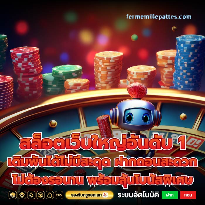 สล็อตเว็บใหญ่อันดับ 1 เดิมพันได้ไม่มีสะดุด ฝากถอนสะดวก ไม่ต้องรอนาน พร้อมลุ้นโบนัสพิเศษ